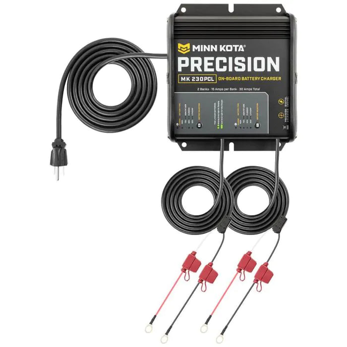 Minn Kota On-Board Precision Charger MK-220 PCL 2 Bank x 10 AMP LI Optimized Charger
