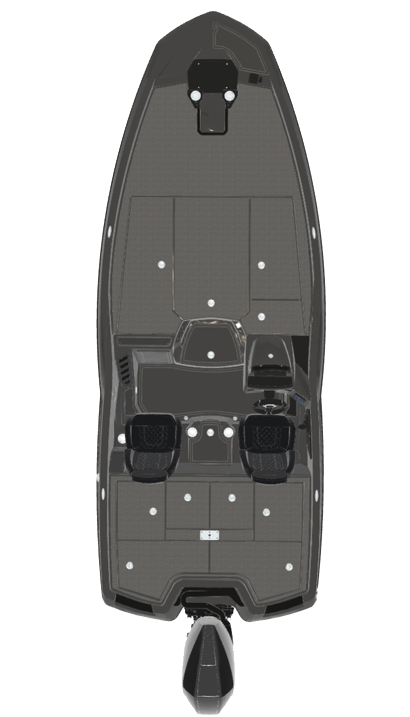 Bass Boat Top Down View