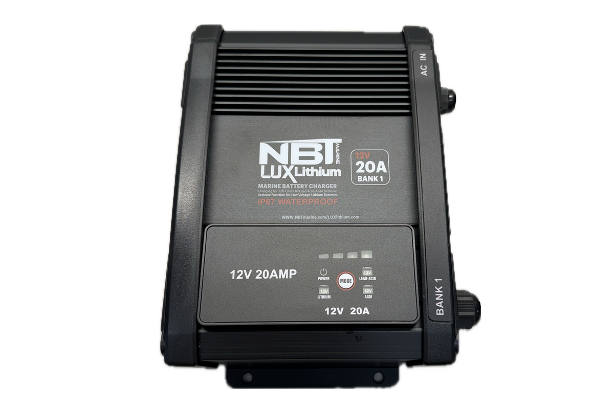 NBT Lux Charger 12v/20A 1 Bank AC-DC On Board Charger