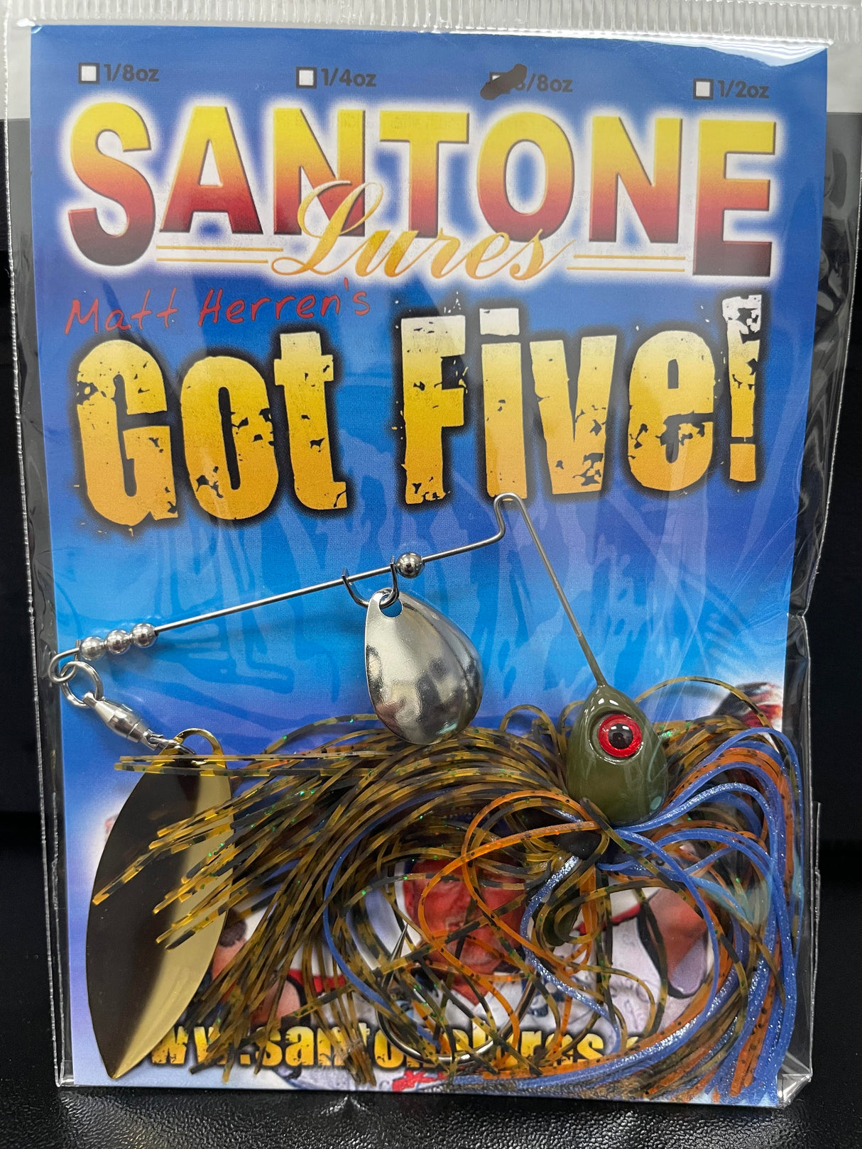 Santone Lures Got Five Colorado Willow Spinner Bait