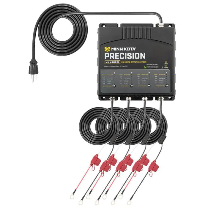 Minn Kota On-Board Precision Charger MK-460 PCL 4 Bank x 15 AMP LI Optimized Charger